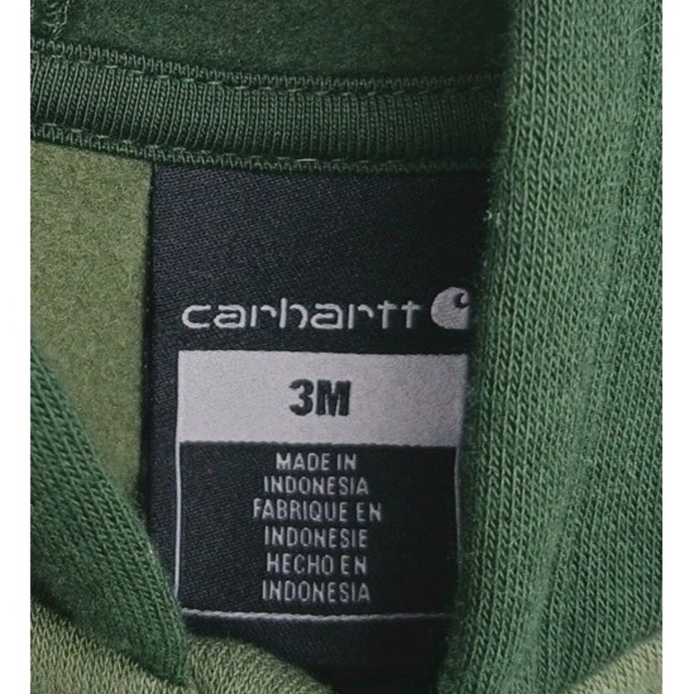 Carhartt Hooded Front Zip Two-tone Green Sweat Suit Size 3 Months - Picture 4 of 10